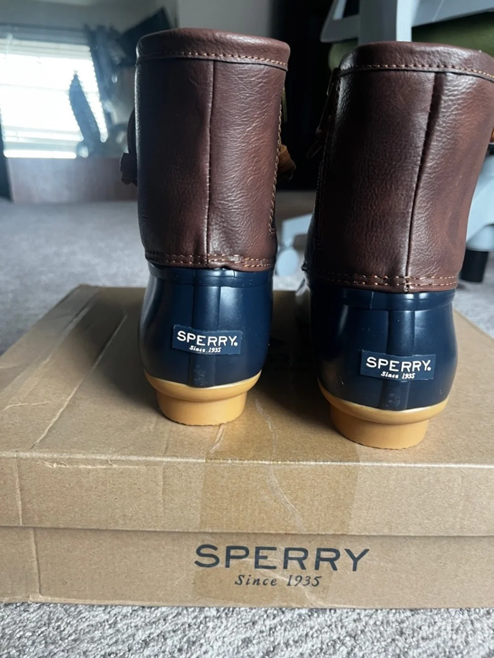 Sperry unisex Saltwater Boot, Navy, 6 Big Kid 936